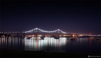 "Newport Bridge at Night" - Jamestown, RI