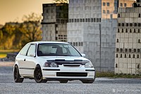 "White EK Civic" - 