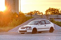 "White EK Civic" - 