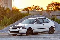 "White EK Civic" - 