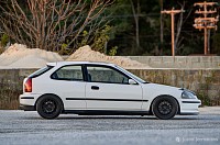 "White EK Civic" - 