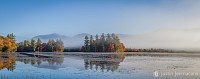 "Morning Sun burning off the fog at Lefferts Pond, VT" 